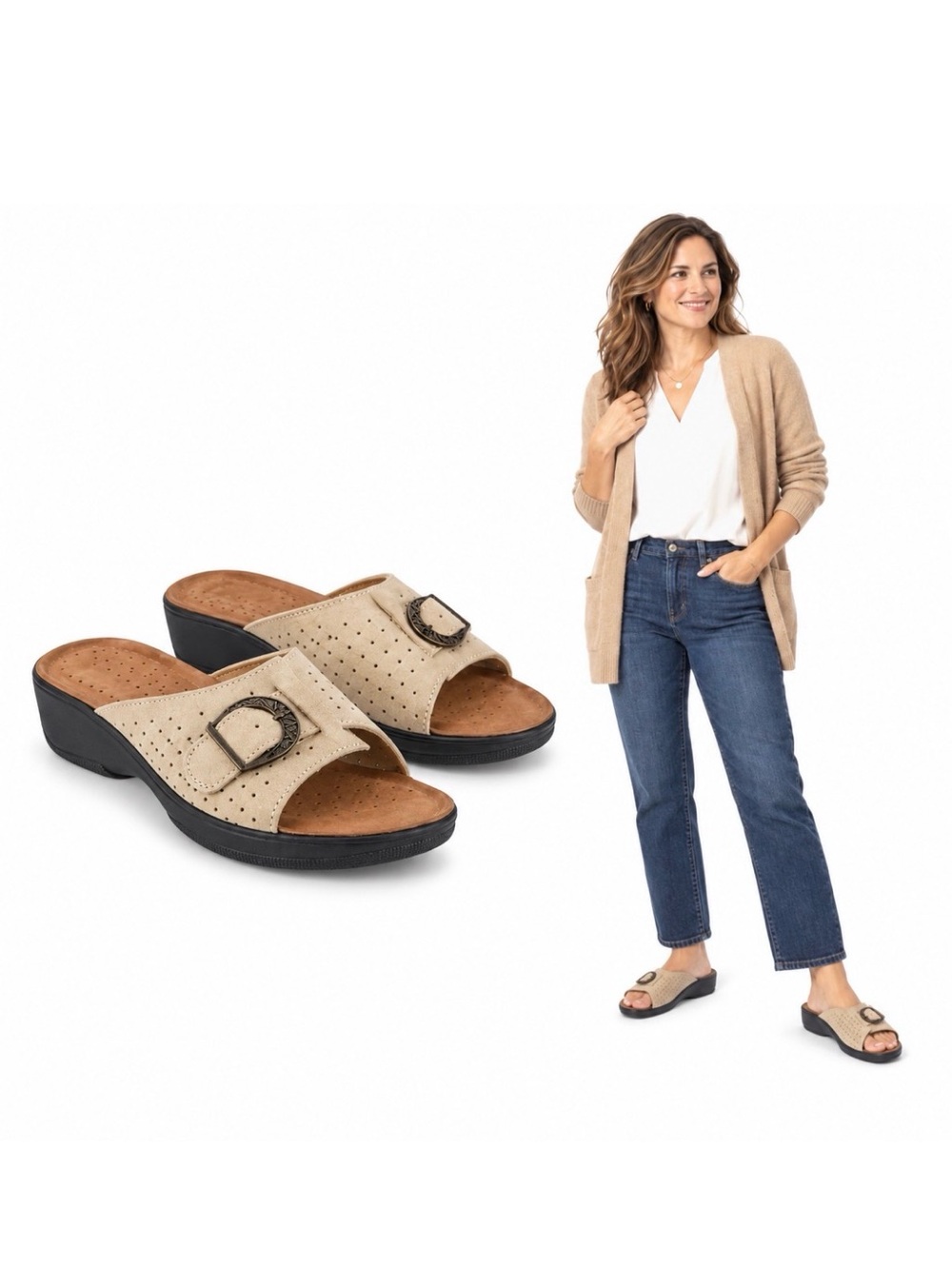 flexus Spring step, NWT Edella genuinely Italian leather   s/10.5-11